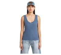 G-Star Femme Débardeur Slim Rib, Bleu (mid blue D26065-D253-835), XL