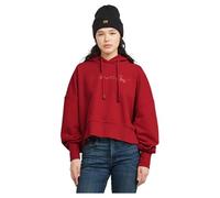 G-Star Femme G-script ovs hooded sweat , Rouge (baron D25168-D562-1828), L