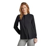 G-Star Femme Half placket top ls wmn, Noir (dk black D24441-D523-6484), S