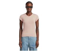 G-Star Femme Haut Eyben Slim V-Neck 2.0, Rose (liquid pink D24533-4107-1628), M
