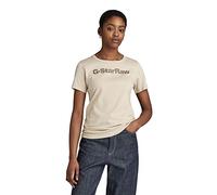 G-Star Femme Haut Gs Graphic Slim, Beige (spray green D23942-336-D606), L