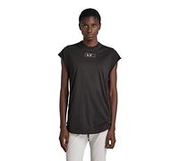 G-Star Femme Haut Lash Tape Cap Sleeve, Noir (dk black D21587-4107-6484), S