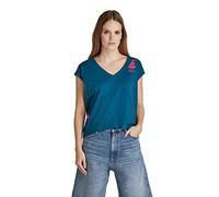 G-Star Femme Haut Sports Back Graphic Loose, Bleu (nitro D21577-336-1861), S