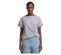 G-Star Femme Haut Striped Knot, Multicolore (lt chalk/mid blue stripe D26224-C339-H204), L