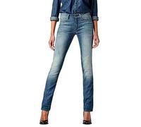 G-Star Femme Jean 3301 Contour Straight, Bleu (medium aged 60875-7802-071), 26W / 30L