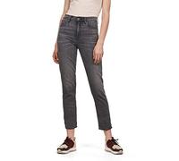 G-STAR Femme Jean 3301 High Straight 90's Ankle Colored, Noir (Authentic Black D09988-9873-A811), 25W / 32L