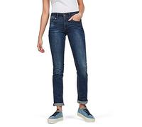 G-Star Femme Jean Midge Straight, Bleu (dk aged D07145-6553-89), 24W / 32L