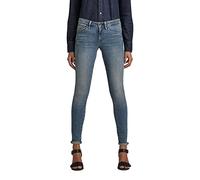 G-Star Femme Jean Midge Zip Mid-Waist Skinny, Bleu (lt vintage aged destroy D05281-8968-9114), 27W / 32L