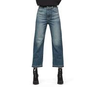 G-Star Femme Jean Tedie Ultra High Straight Ripped Edge Ankle C, Bleu (faded atlas D16797-B767-B137), 28W / 30L