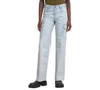 G-Star Femme Judee Pantalon cargo à taille basse , Bleu (sun faded piscina blue D24673-D536-G319), 28W / 30L
