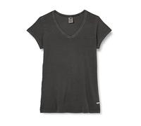G-Star Femme Overdyed Eyben Slim V-Neck Top, Noir (dk black gd D21314-B059-B564), S