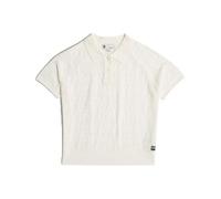 G-Star Femme Polo En Maille Léger Pointelle, Blanc (lt chalk D26061-D166-1284), XS