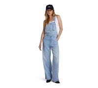 G-star Leg Dungaree Straight Fit Jumpsuit Bleu S Femme
