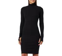 G-Star Femme Slim rib dress mock ls wmn, Noir (dk black D23500-D493-6484), M