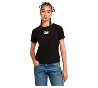 G-Star Femme Small center logo regular tee , Noir (dk black D26417-C954-6484), L