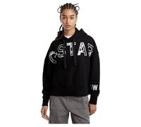 G-Star Femme Sweat À Capuche Embro Print Oversized, Noir (dk black D25046-D589-6484), S
