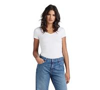 G-star Base Short Sleeve V Neck T-shirt Blanc XS Femme