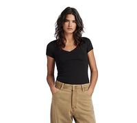 G-STAR Femme T-Shirt Base V-Neck, Noir (Black D07211-3310-990), XL