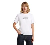 G-STAR Femme T-Shirt HD Graphic, Blanc (white D27976-C336-110), M