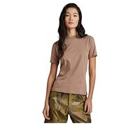 G-Star Femme T-shirt Puff Logo Slim, brun (chocolate berry D22761-336-B113), S