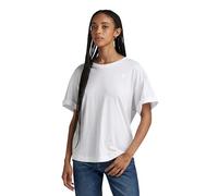G-STAR Femme T-Shirt Rolled Up BF, Blanc (white D24524-4107-110), L