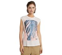 G-Star Femme Top AI Print Elasticated Waist, Gris (lt chalk D24672-4107-1284), M