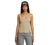 G-Star RAW Top Asymmetrical Zip Slim Tank Beige XL