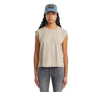 G-Star Femme Top Back Zip Overdyed, Beige (dk brick gd D26421-C261-D848), S