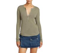 G-Star Femme Top Deep V-Neck Slim, Vert (ensis green gd D26140-D968-G544), S
