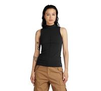 G-Star Femme Top Open Back Mock Slim, Noir (dk black D24502-D595-6484), XS