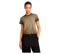 G-Star Femme Top Overdyed Micro Boxy, Vert (wild olive gd D26078-D756-C028), XL