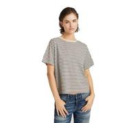 G-Star Femme Top Stripe Boxy, Multicolore (antique white/petrol stripe D24870-C339-G613), S