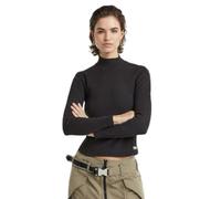 G-STAR Femmes Asymmetric Zip Cropped Slim Mock Top