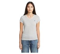 G-star Stripe Eyben Slim 2.0 Short Sleeve V Neck T-shirt Beige M Femme