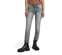 G-Star Femme Jean Lynn Mid Skinny, Gris (faded industrial grey D06746-9882-B336), 27W / 30L