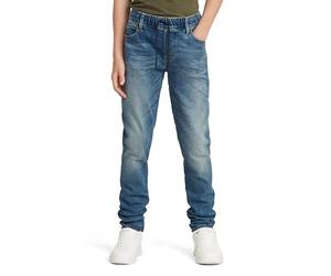 G-Star Garson Kids 3301 Slim Pull-Up Jeans, Bleu (sun faded indigo destroyed D24921-01-C041), 14