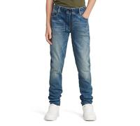 G-Star Garson Kids 3301 Slim Pull-Up Jeans, Bleu (sun faded indigo destroyed D24921-01-C041), 6