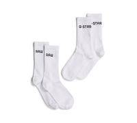 G-Star Homme Chaussettes Sport Lot De 2, Blanc (white D24884-D644-110), 39-42