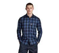 G-Star Homme Chemise Bristum 2.0 Slim , Multicolore (rank blue big shadow check D23553-D421-G127), S