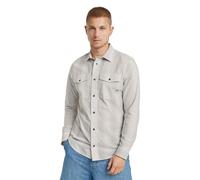 G-Star Homme Chemise Marine Slim, Multicolore (grey alloy shadow stripe D24963-D590-G452), XS