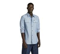 G-Star Homme Chemise Marine Slim, Multicolore (nitro/white oxford D24963-7665-D139), S