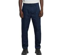 G-Star Homme Chino Pleated Relaxed Tapered, Bleu (salute D24543-D967-C742), 34W / 32L