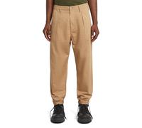 G-Star Homme Chino Pleated Relaxed Tapered, brun (lion gd D24543-D910-B666), 33W / 32L