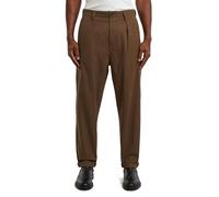 G-STAR Homme Chino Pleated Relaxed Tapered, Multicolore (desert palm/deep brown hb D24543-D731-H616), 34W / 30L