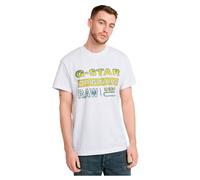G-Star Homme Gradient originals regular tee, Blanc (white D25149-336-110), XL