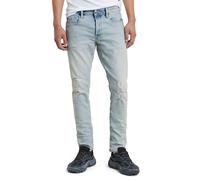 G-Star Homme Jean 3301 Slim, Bleu (sun faded ripped isar blue 51001-D503-G360), 36W / 34L