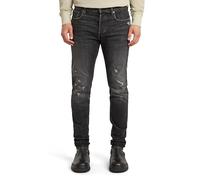 G-Star Homme Jean 3301 Slim, Bleu (worn in black metal restored 51001-D497-H101), 33W / 32L