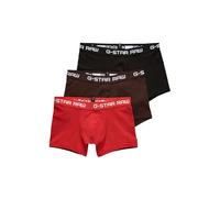 G-STAR Homme Lot De 3 Boxers Classic Color, Multicolore (DK Flame/Deep Bordeaux/Black D05095-2058-8527), XL