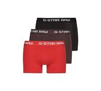 G-STAR Homme Lot De 3 Boxers Classic Color, Multicolore (DK Flame/Deep Bordeaux/Black D05095-2058-8527), L