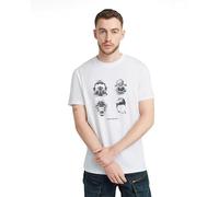G-Star Homme Masks gr regular tee, Blanc (white D25160-336-110), L